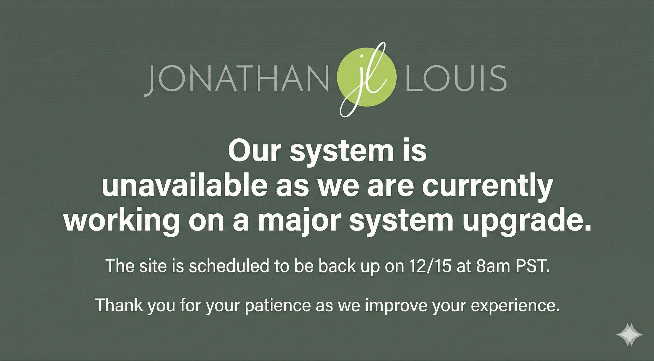 Maintenance Notification